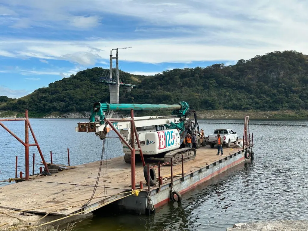 Puente Rizo de Oro, Chiapas: trabajo de cimentación documentado por CRS
